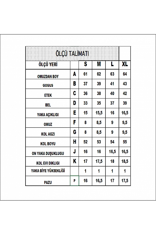 19645 BAYAN UZUN KOL V YAKA BADY 
