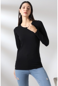 19646 KADIN UZUN KOL BİSİKLET YAKA BADY 