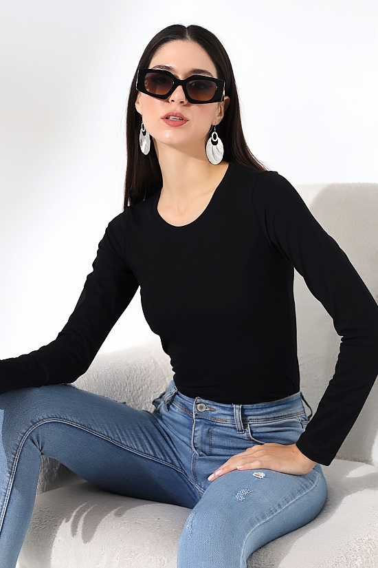 19646 BAYAN UZUN KOL BİSİKLET YAKA BADY 