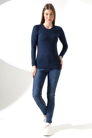 19646 KADIN UZUN KOL BİSİKLET YAKA BADY 