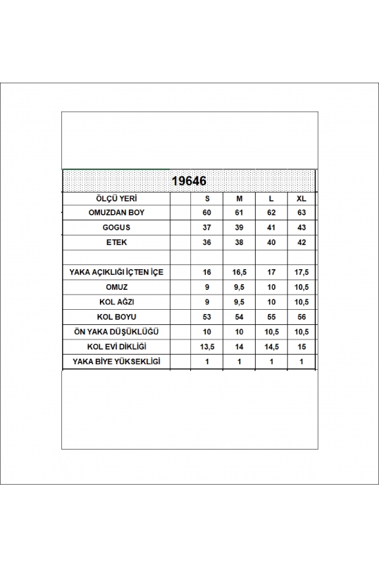 19646 KADIN UZUN KOL BİSİKLET YAKA BADY 