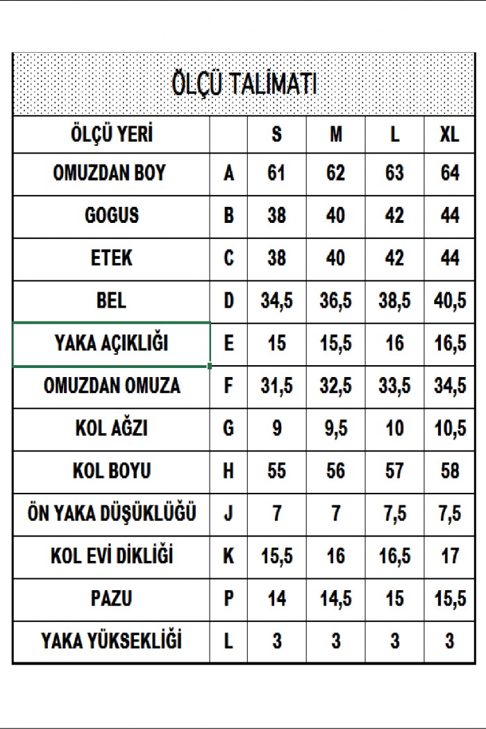 19939 BAYAN UZUN KOL YARIM BALIKCI YAKA BADY