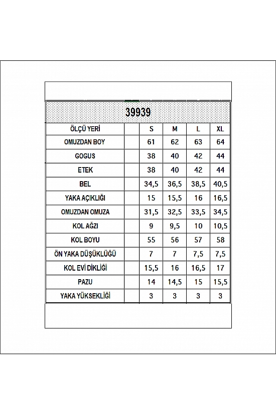 39939 - 3LÜ PAKET BAYAN UZUN KOL YARIM BALIKCI YAKA BADY
