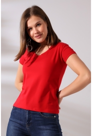 21043 KADIN KISA KOL V YAKA BADY 