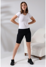 21065 KADIN KISA KOL CEPLİ LYC PİS V YAKA BADY 