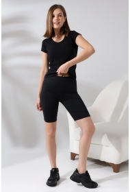 21065 KADIN KISA KOL CEPLİ LYC PİS V YAKA BADY 