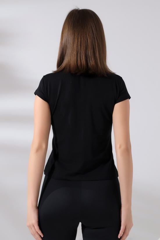 21065 BAYAN KISA KOL CEPLİ LYC PİS V YAKA BADY 