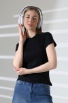 21972 KADIN ÇLK KISA KOL BİSİKLET YAKA TSHIRT 21972 KADIN ÇLK KISA KOL BİSİKLET YAKA TSHIRT