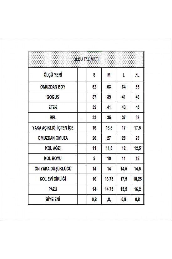 20511 KADIN KISA KOL U YAKA BADY 