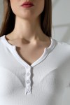 21926 KADIN FULL LYC KOMPAKT PENYE RİB UZUN KOL AÇIK PATLI DÜĞMELİ  TSHIRT  21926 KADIN FULL LYC KOMPAKT PENYE RİB UZUN KOL AÇIK PATLI DÜĞMELİ  TSHIRT