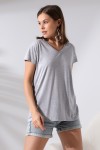 19410 BAYAN KISA KOL SALAŞ V YAKA VSK TSHIRT 19410 BAYAN KISA KOL SALAŞ V YAKA VSK TSHIRT