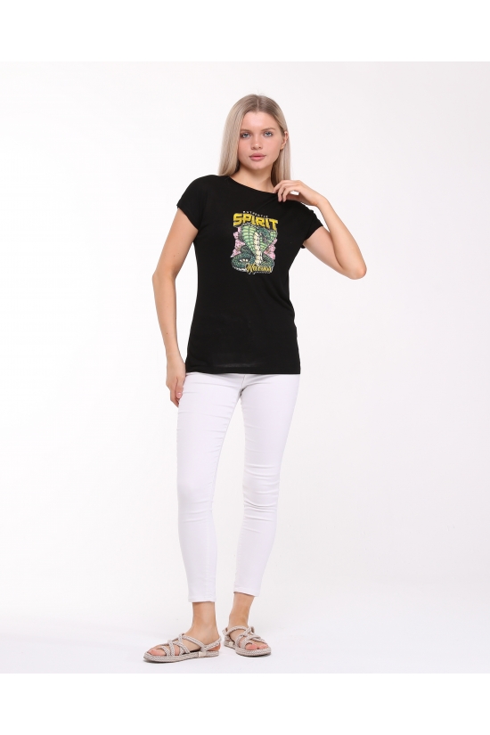 20602 SPİRİT COBRA BASK. BAYAN KISA KOLU BEDENDE VSK TSHIRT