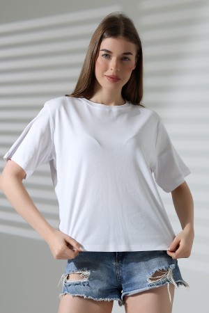 21964 KADIN PENYE COMP LİKRASIZ RİB PAMUKLU KISA KOL  BİSİKLET YAKA TSHIRT 21964 KADIN PENYE COMP LİKRASIZ RİB PAMUKLU KISA KOL  BİSİKLET YAKA TSHIRT