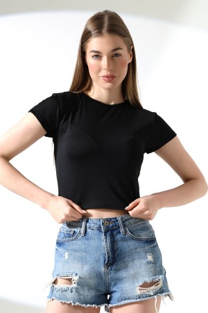 21974 KADIN  FULL LYC MİKRO  BİSİKLET YAKA TSHIRT 21974 KADIN  FULL LYC MİKRO  BİSİKLET YAKA TSHIRT