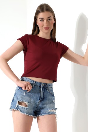 21974 KADIN  FULL LYC MİKRO  BİSİKLET YAKA TSHIRT 21974 KADIN  FULL LYC MİKRO  BİSİKLET YAKA TSHIRT