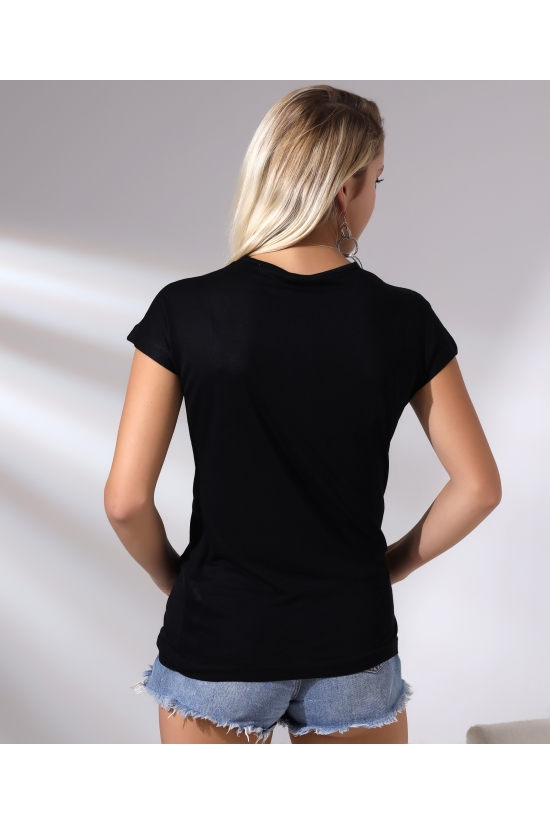 20479  DO NOT FORGET  BASK.BAYAN KISA KOLU BEDENDE SALAŞ VSK TSHIRT 