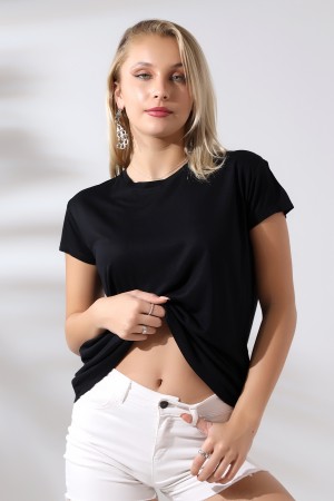 21256 KADIN KISA KOL SALAŞ BİSİKLET YAKA VSK TSHIRT 21256 KADIN KISA KOL SALAŞ BİSİKLET YAKA VSK TSHIRT