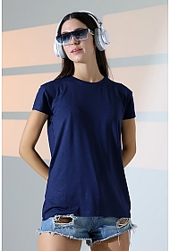 21256 KADIN KISA KOL SALAŞ BİSİKLET YAKA VSK TSHIRT