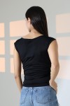 21895 KADIN KAYIK YAKA MİKRO JAPONE KOL YANLARI BÜZGÜLÜ TSHIRT 21895 KADIN KAYIK YAKA MİKRO JAPONE KOL YANLARI BÜZGÜLÜ TSHIRT