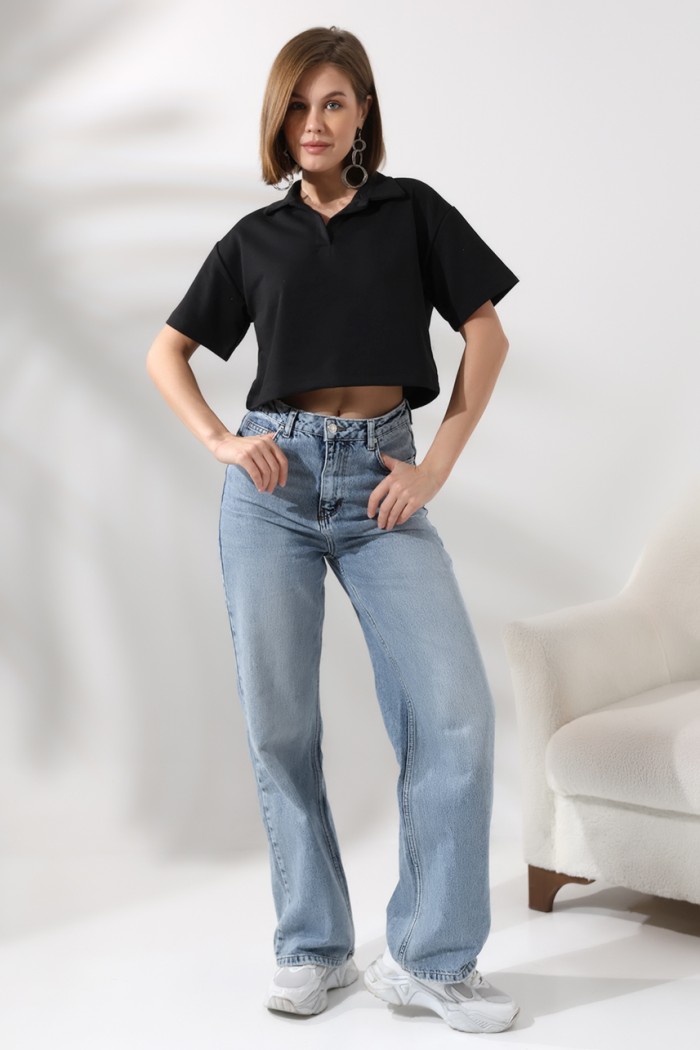 21171 BAYAN KISA KOL GÖMLEK YAKA POLO YAKA TSHIRT 21171 BAYAN KISA KOL GÖMLEK YAKA POLO YAKA TSHIRT