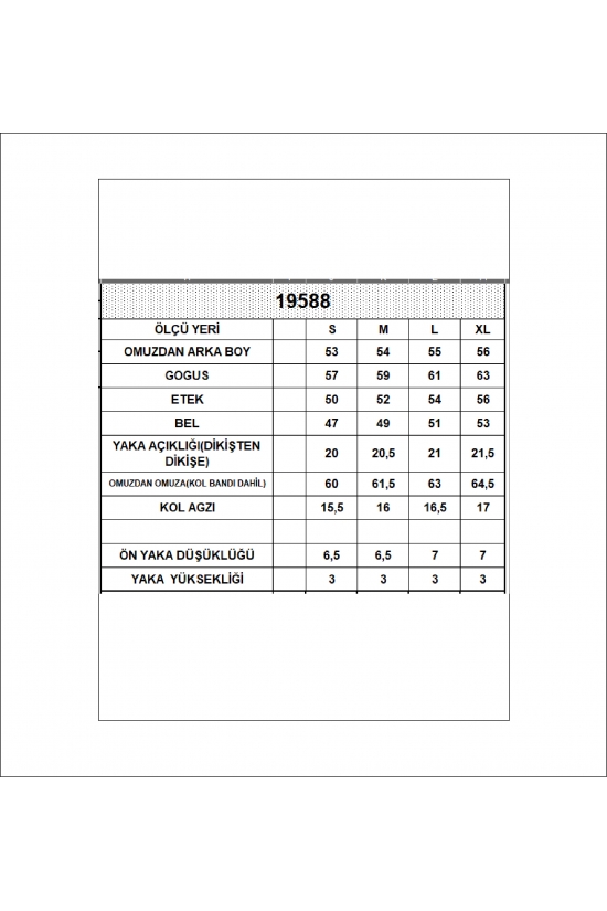 19588 BAYAN DİK YAKA KISA KOLU BEDENDE PAMUKLU KISA TSHIRT