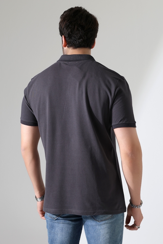 21844 ERKEK REGULAR FİT KISA KOL PİKE POLO YAKA TSHIRT 