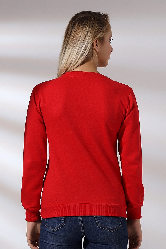 19158 TÜRK BAYRAK BASK.2CM TEMİZLEME BİYELİ 2İP KADIN SWET