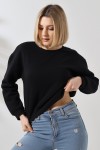 21614 KADIN 3 İP PENYE COMPACK ŞARDONLU GENİŞ VE KISA BİSİKLET YAKA SWETSHIRT 21614 KADIN 3 İP PENYE COMPACK ŞARDONLU GENİŞ VE KISA BİSİKLET YAKA SWETSHIRT