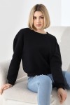 21614 KADIN 3 İP PENYE COMPACK ŞARDONLU GENİŞ VE KISA BİSİKLET YAKA SWETSHIRT 21614 KADIN 3 İP PENYE COMPACK ŞARDONLU GENİŞ VE KISA BİSİKLET YAKA SWETSHIRT