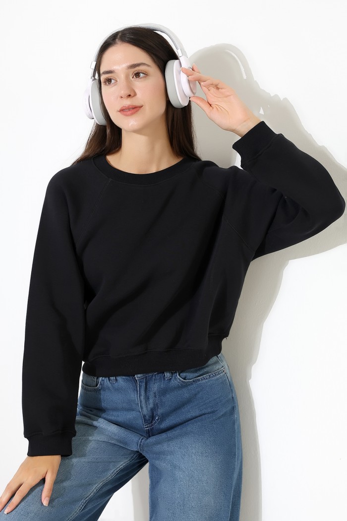 21973 KADIN 3 İP PENYE KOMPAKT ŞARDONLU KARYOKALI REGLAN KOL YANLARI KARYOKALI PARÇALI GENİŞ BİSİKLET YAKA SWEATSHIRT 21973 KADIN 3 İP PENYE KOMPAKT ŞARDONLU KARYOKALI REGLAN KOL YANLARI KARYOKALI PARÇALI GENİŞ BİSİKLET YAKA SWEATSHIRT