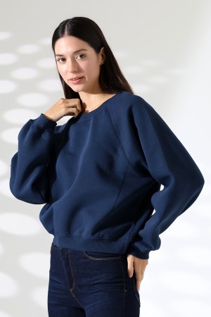 21973 KADIN 3 İP PENYE KOMPAKT ŞARDONLU KARYOKALI REGLAN KOL YANLARI KARYOKALI PARÇALI GENİŞ  BİSİKLET YAKA SWEATSHIRT 21973 KADIN 3 İP PENYE KOMPAKT ŞARDONLU KARYOKALI REGLAN KOL YANLARI KARYOKALI PARÇALI GENİŞ  BİSİKLET YAKA SWEATSHIRT