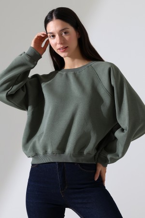 21973 KADIN 3 İP PENYE KOMPAKT ŞARDONLU KARYOKALI REGLAN KOL YANLARI KARYOKALI PARÇALI GENİŞ  BİSİKLET YAKA SWEATSHIRT 21973 KADIN 3 İP PENYE KOMPAKT ŞARDONLU KARYOKALI REGLAN KOL YANLARI KARYOKALI PARÇALI GENİŞ  BİSİKLET YAKA SWEATSHIRT