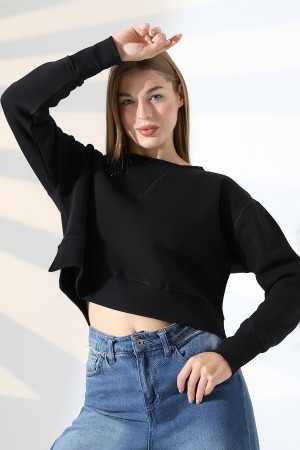 21925 KADIN 3 İP PENYE KOMPAKT ŞARDONLU YÜKSEK KAŞG YAKA ALTI ÜÇGEN  KARYOKALI  YANLARI YIRTMAÇLI I GENİŞ   SWEATSHIRT 21925 KADIN 3 İP PENYE KOMPAKT ŞARDONLU YÜKSEK KAŞG YAKA ALTI ÜÇGEN  KARYOKALI  YANLARI YIRTMAÇLI I GENİŞ   SWEATSHIRT
