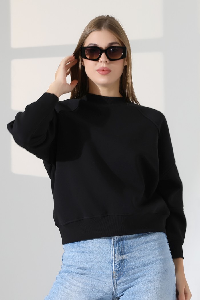 21970 KADIN 3 İP PENYE KOMPAKT ŞARDONLU REGLAN KOL KOLLARI KAŞGORE PARÇALI DİK BİSİKLET YAKA SWEATSHIRT 21970 KADIN 3 İP PENYE KOMPAKT ŞARDONLU REGLAN KOL KOLLARI KAŞGORE PARÇALI DİK BİSİKLET YAKA SWEATSHIRT
