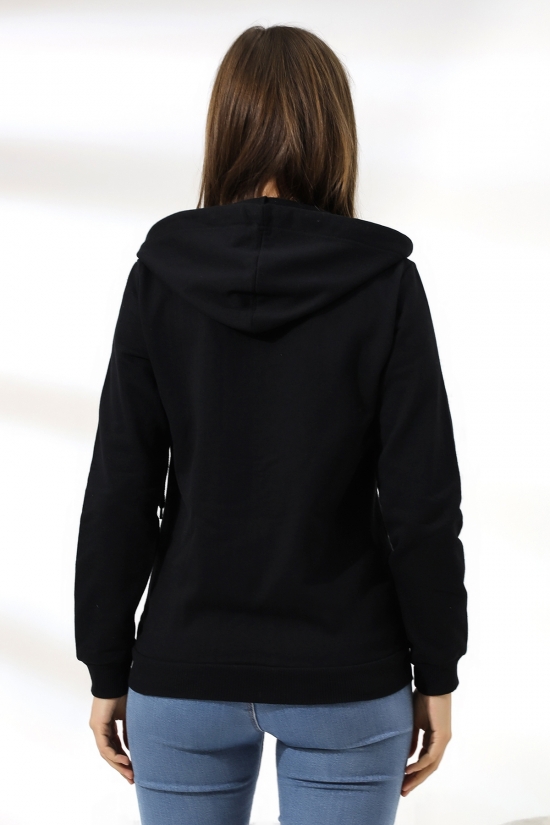 19116 BAYAN DÜZ 2İP ŞARDONLU FERM. KAPŞONLU SWETSHIRT