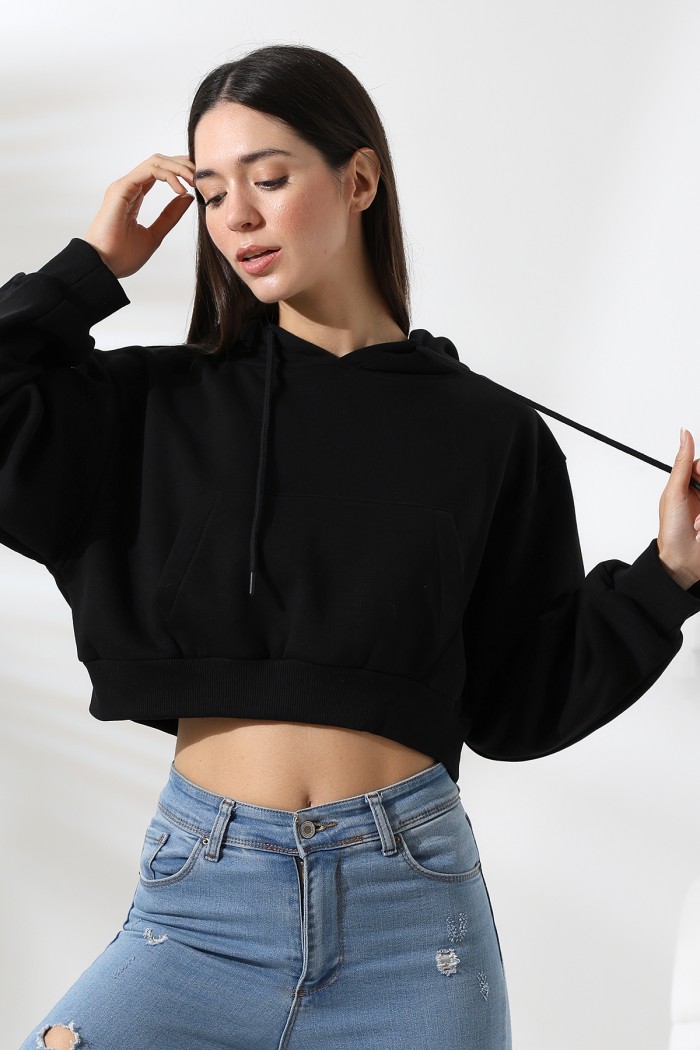 21653 KADIN 3 İP PENYE COMP. ŞARD. KAPŞONLU KANG CEPLİ GENİŞ SALAŞ KISA SWETSHIRT 21653 KADIN 3 İP PENYE COMP. ŞARD. KAPŞONLU KANG CEPLİ GENİŞ SALAŞ KISA SWETSHIRT