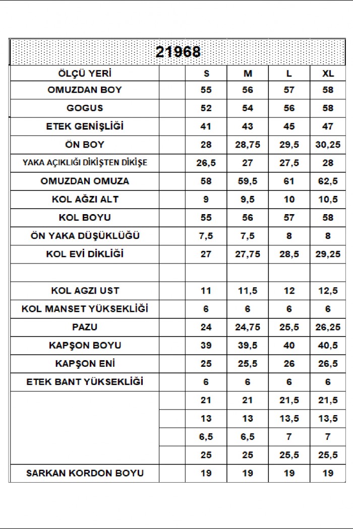 21968 KADIN 3 İP PENYE KOMPAKT ŞARDONLU SALAŞ ÖN ETEĞİ İÇE DOĞRU OVAL KAPŞONLU KANGURU CEPLİ SWEATSHIRT