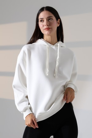 21966  KADIN 3 İP PENYE KOMPAKT ŞARDONLU SALAŞ OVERSİZE KAPŞONLU SWEATSHIRT 21966  KADIN 3 İP PENYE KOMPAKT ŞARDONLU SALAŞ OVERSİZE KAPŞONLU SWEATSHIRT