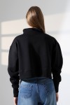 21967 KADIN 3 İP DİKYAKA KAMYON YARIM FERMUAR ETEK KAŞGORSESİ YIRTMAÇLI GENİŞ SWETSHIRT 21967 KADIN 3 İP DİKYAKA KAMYON YARIM FERMUAR ETEK KAŞGORSESİ YIRTMAÇLI GENİŞ SWETSHIRT