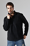 21855 ERKEK POLAR KUMAŞ KAMYONCU HAKİM YAKA SWETSHIRT 