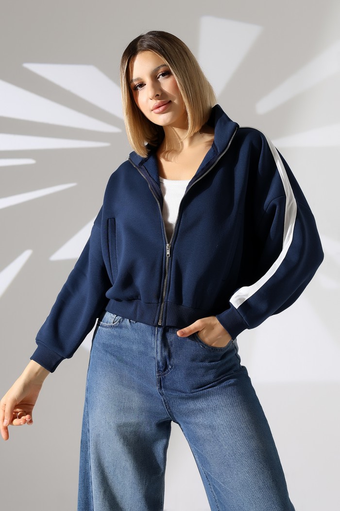 21954 KADIN 3 İP PENYE COMP. ŞARD.KOLLARI MİKROŞERİTLİ BOYDAN METAL FERMUARLI HAKİM YAKA FLOTA CEPLİ GENİŞ SALAŞ SWEATSHIRT 21954 KADIN 3 İP PENYE COMP. ŞARD.KOLLARI MİKROŞERİTLİ BOYDAN METAL FERMUARLI HAKİM YAKA FLOTA CEPLİ GENİŞ SALAŞ SWEATSHIRT