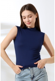 21757 KADIN KOLSUZ YARIM BALIKCI LYC VSK BLUZ 