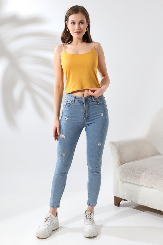 19282 BAYAN LASTİK İP ASKILIKISA TULUM ATLET 