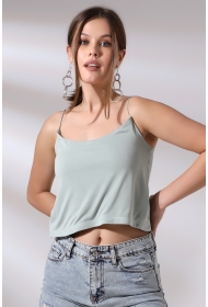 19282 KADIN LASTİK İP ASKILIKISA TULUM ATLET 