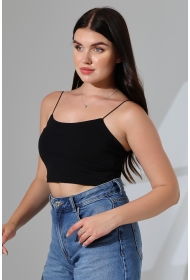 20544  KADIN LYC COMP. LASTİK İP ASKILI BÜSTİYER  KISA CROP TULUM ATLET 