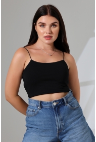 20544  KADIN LYC COMP. LASTİK İP ASKILI BÜSTİYER  KISA CROP TULUM ATLET 