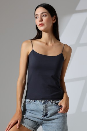 21563  KADIN LYC COMP. LASTİK İP ASKILI KISA CROP TULUM ATLET  21563  KADIN LYC COMP. LASTİK İP ASKILI KISA CROP TULUM ATLET