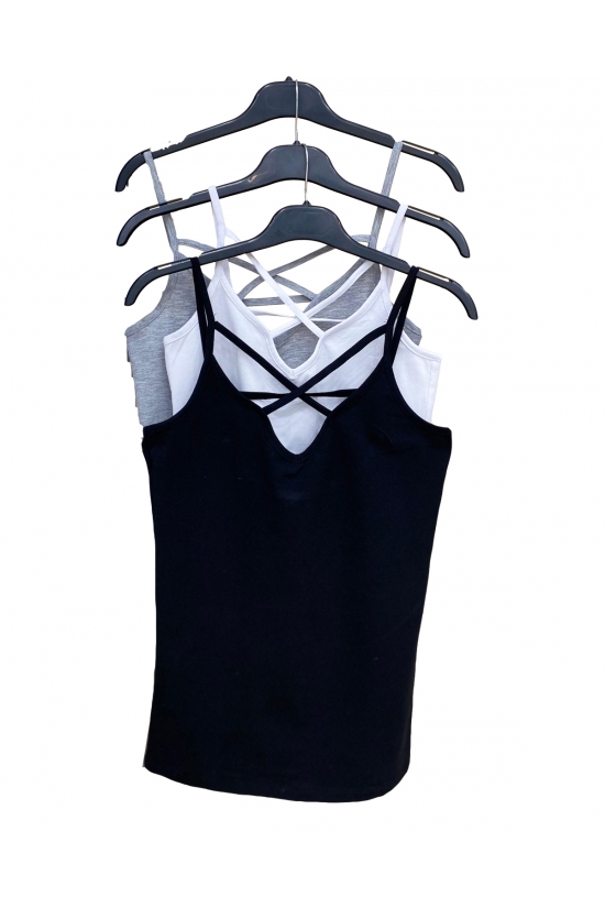 39093 - 3LÜ PAKET BAYAN ARKASI VE ÖNÜ BİYELİ İP ASKILI ATLET