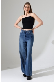 21922 KADIN MADONNA YAKA FULL LYC VSK RİBANA STRAPLEZ ATLET 