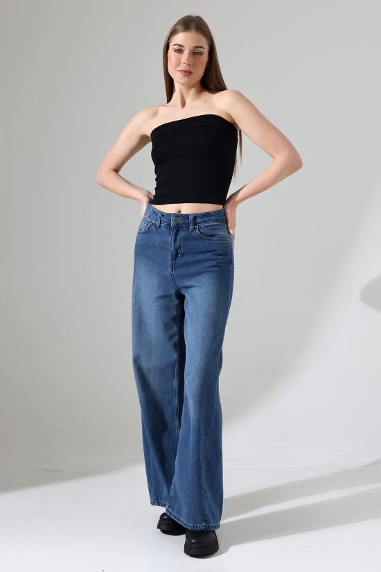 21922 KADIN MADONNA YAKA FULL LYC VSK RİBANA STRAPLEZ ATLET 